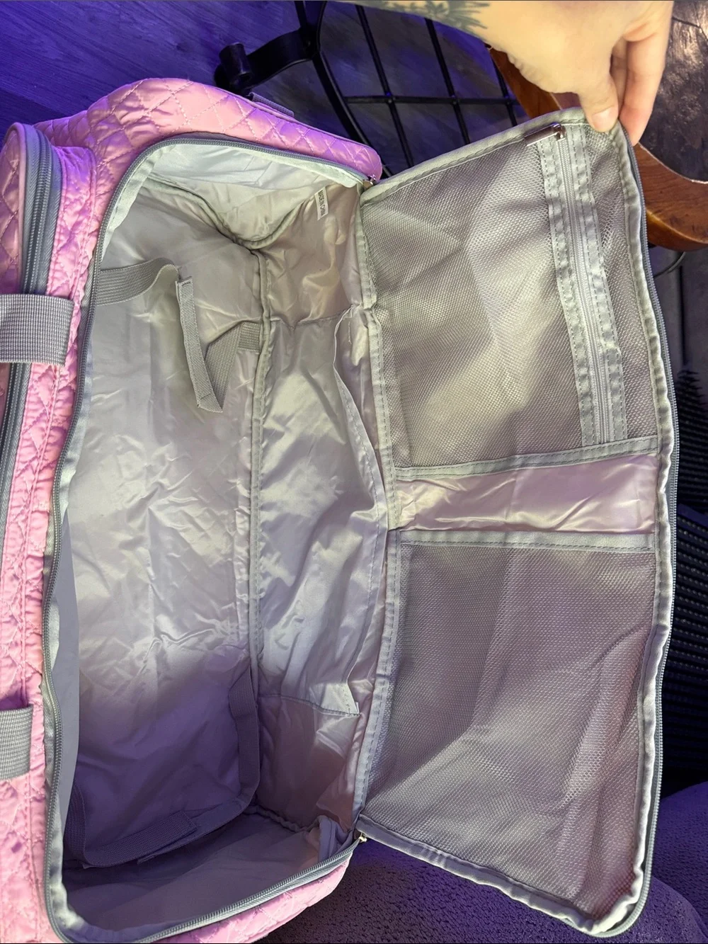 Pink Cricut Quilted Craft Storage Bag with Multiple Compartments